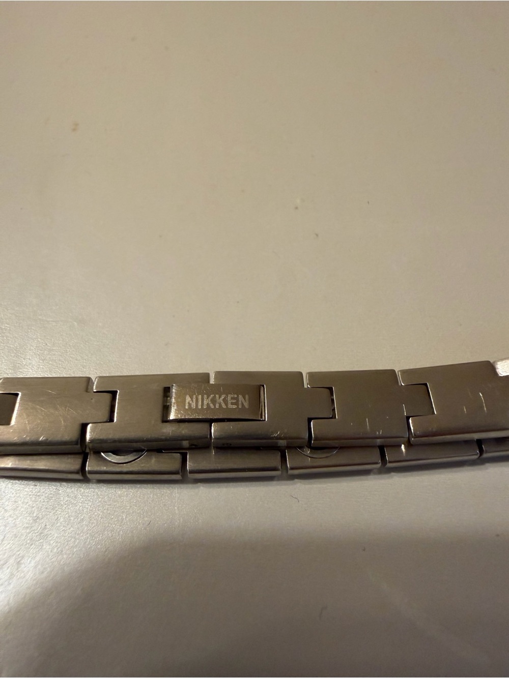 Nikken Women's Stainless Steel Bracelet in Silver
